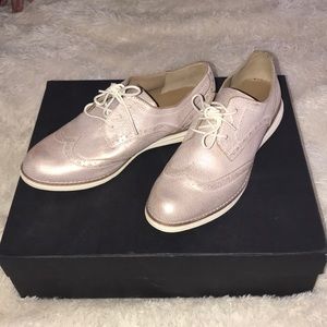 Cole Haan Metallic Rose Oxfords